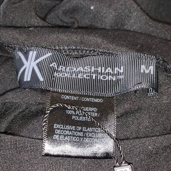 NW Kardashian Kollection black bling shirt sz M - Picture 5 of 5